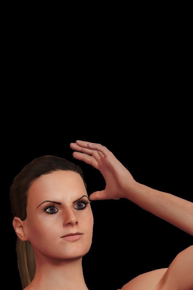 Female character pack Low-poly 3D model_12