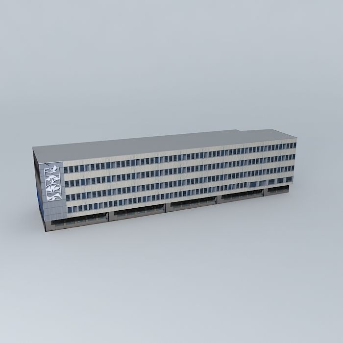 Square 1 A in Sandefjord Free 3D model_2