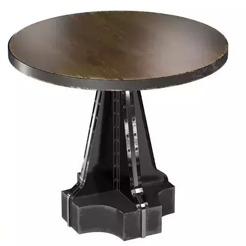 French Column Table in the industrial style 3D model