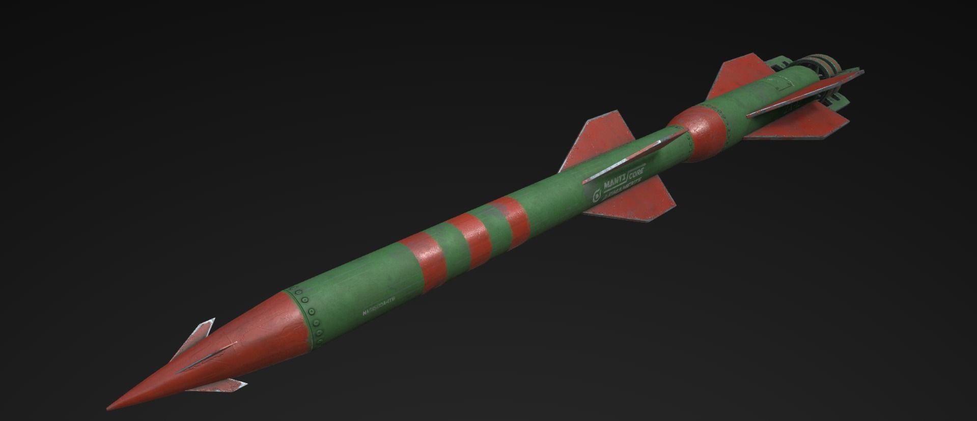 Arbalest class Missile Low-poly 3D model_3