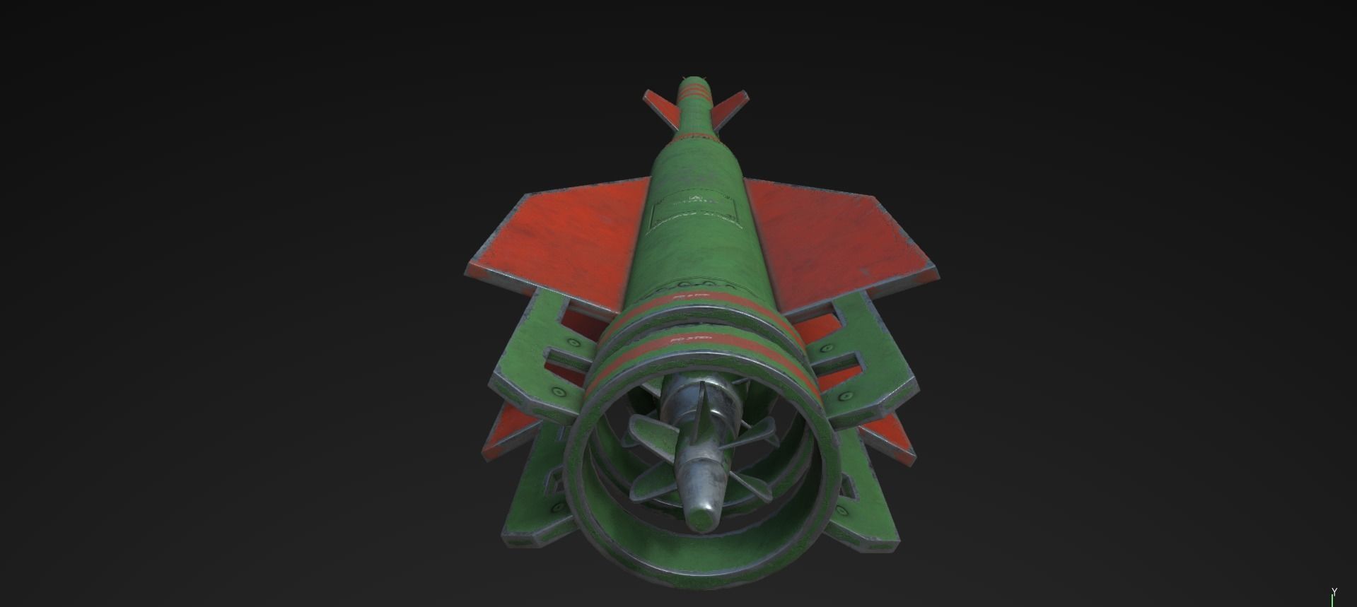 Arbalest class Missile Low-poly 3D model_2