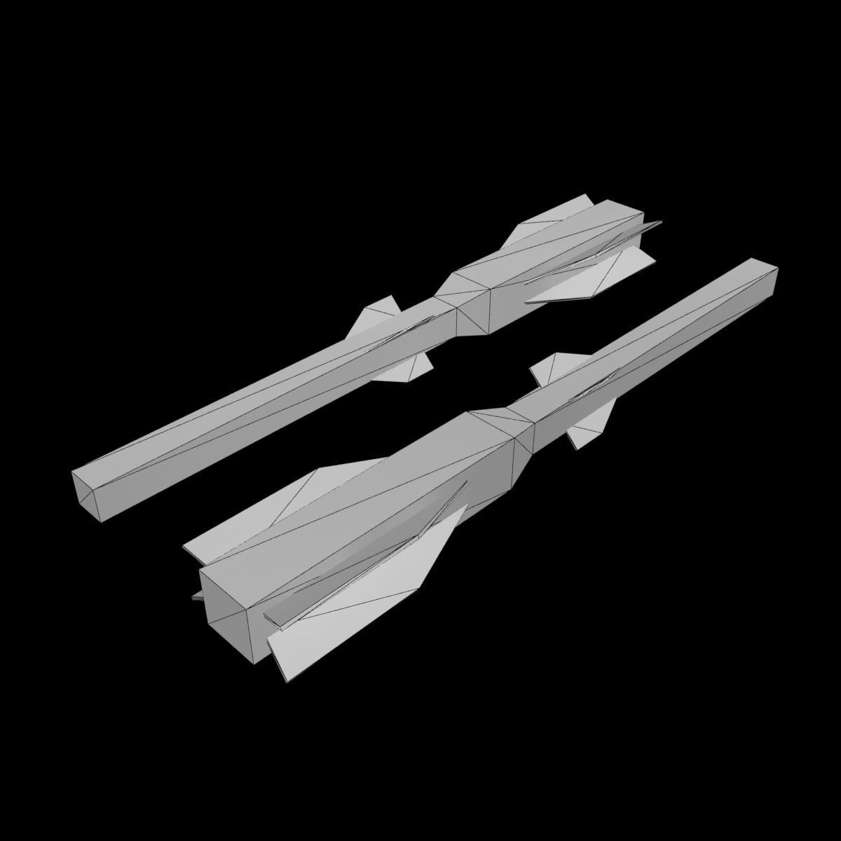 Arbalest class Missile Low-poly 3D model_14