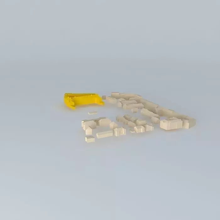 Fagerborg north Fagerborg High School Free 3D model