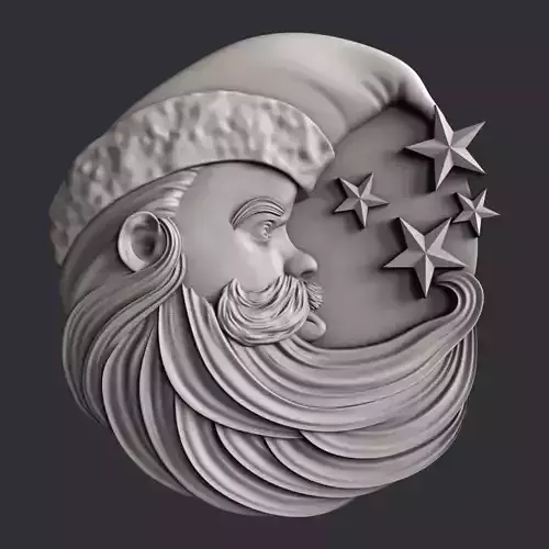 3d STL models for CNC router moon