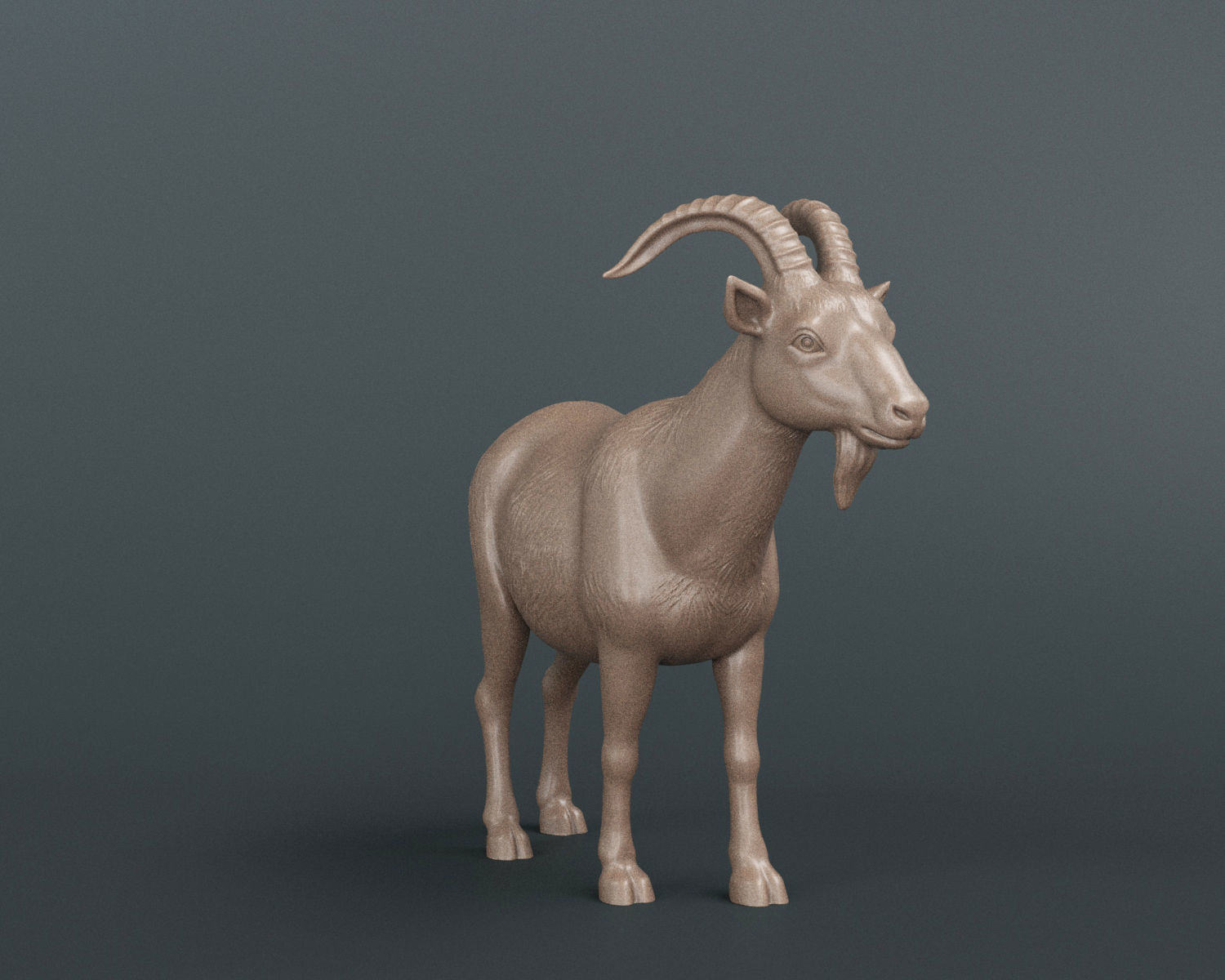 Mountain Goat 3D print model_4