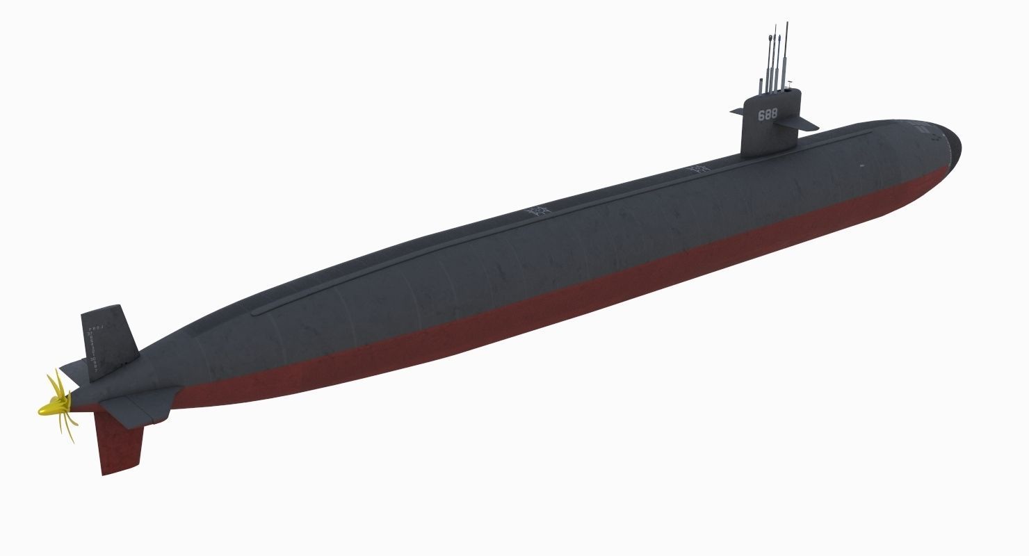 Los Angeles Class Submarine 3D model_3