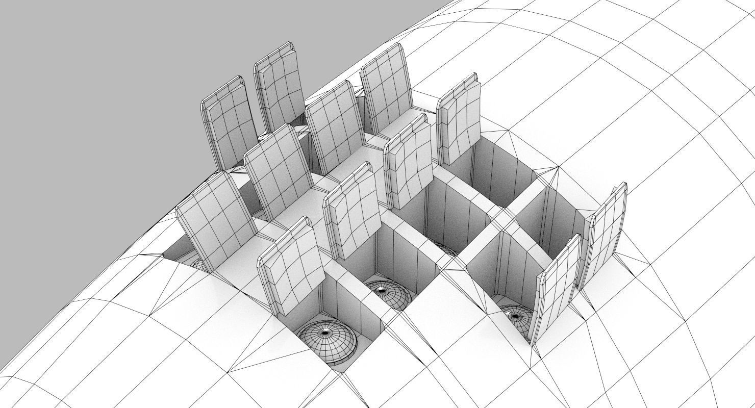 Los Angeles Class Submarine 3D model_24