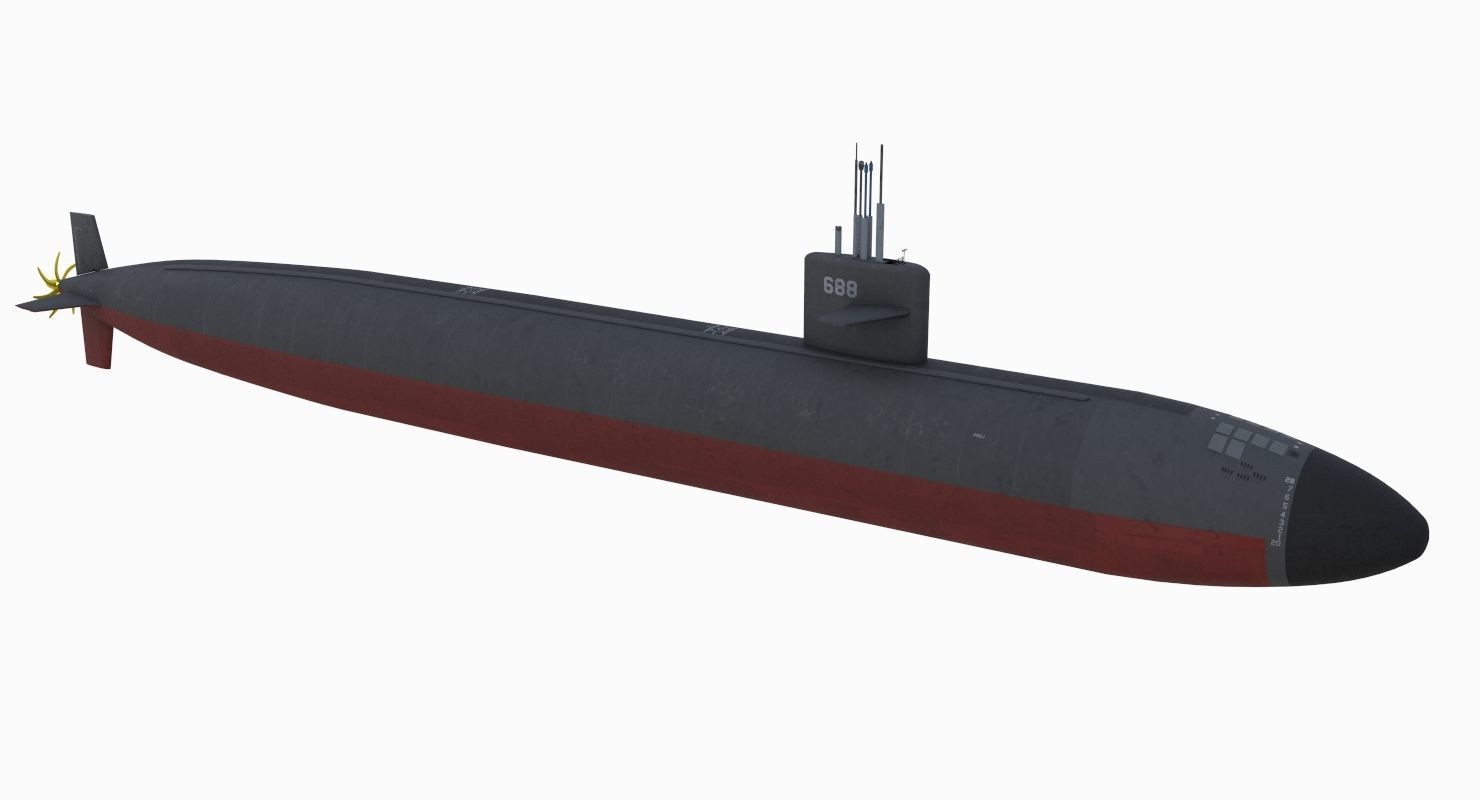 Los Angeles Class Submarine 3D model_2