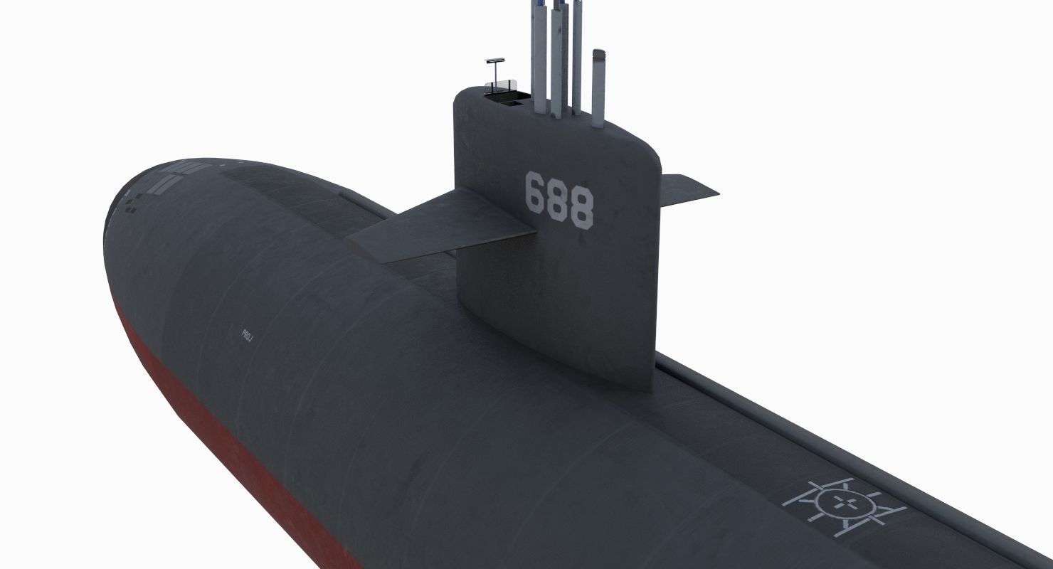 Los Angeles Class Submarine 3D model_6