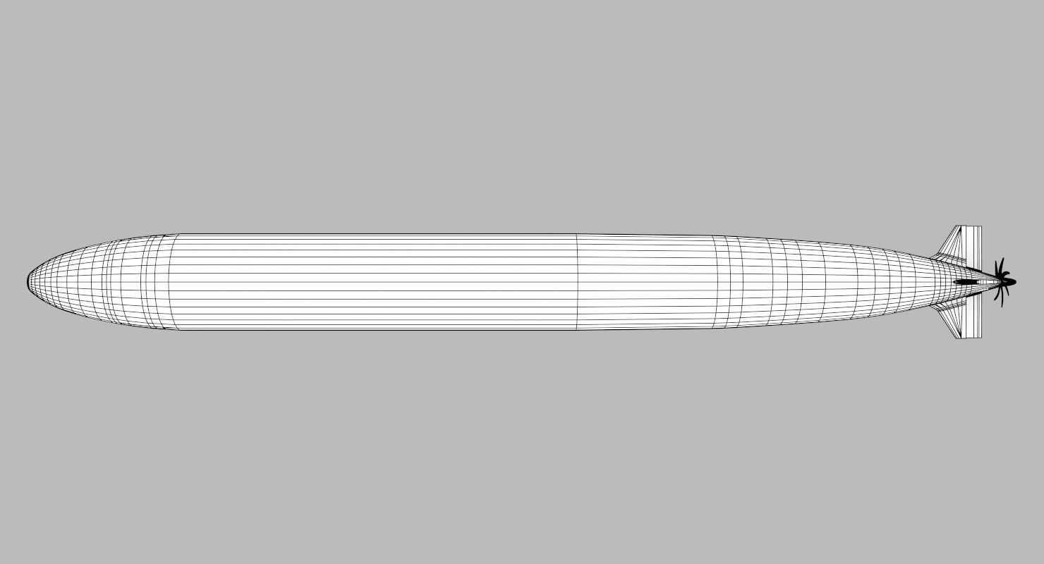 Los Angeles Class Submarine 3D model_26