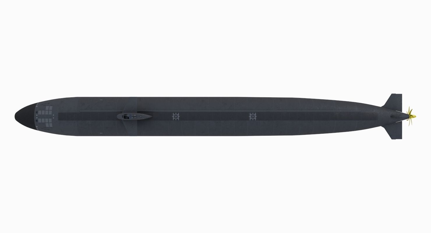 Los Angeles Class Submarine 3D model_9