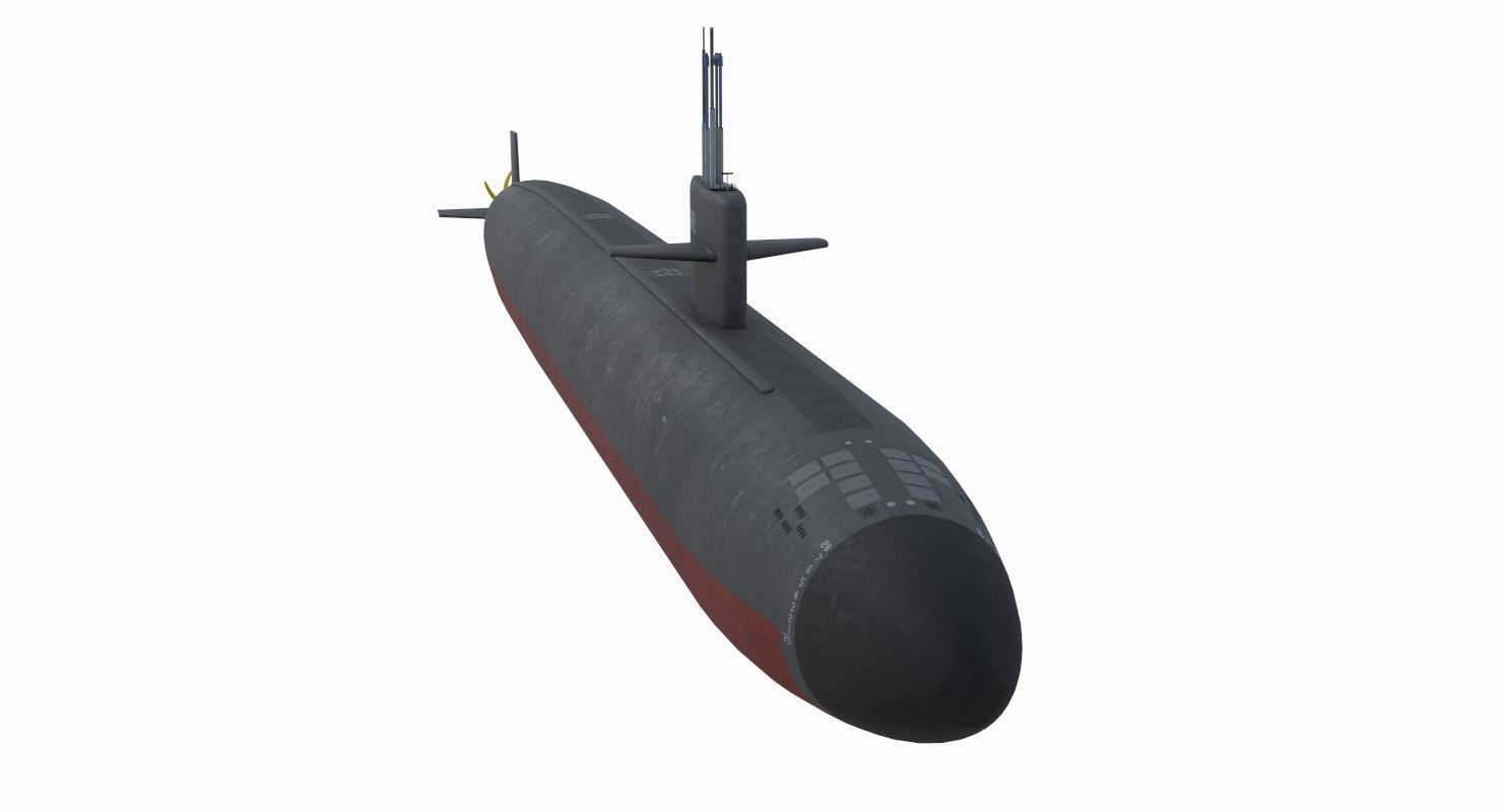 Los Angeles Class Submarine 3D model_1