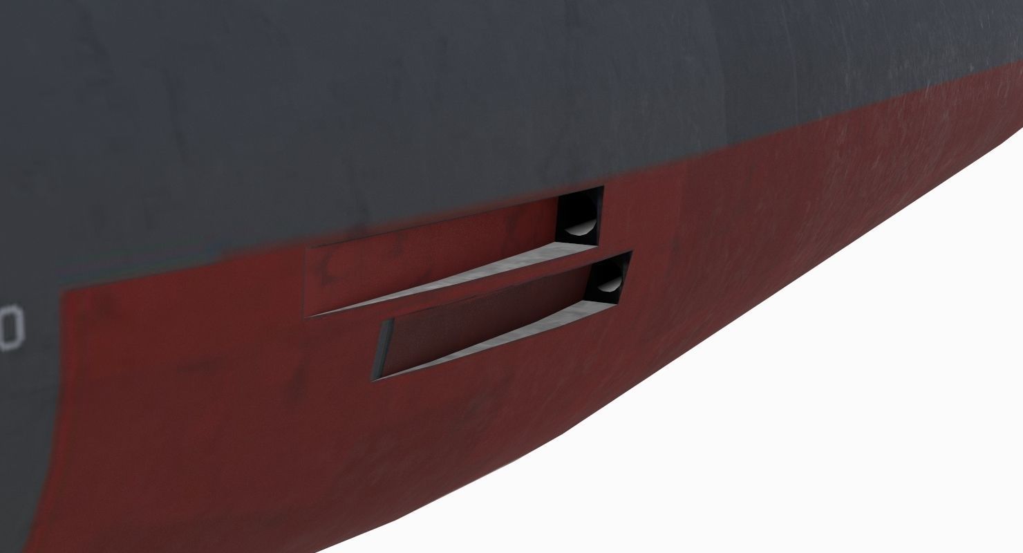Los Angeles Class Submarine 3D model_13