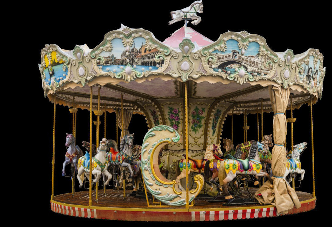 Vintage carousel photogrammetry raw scan 3D model_2