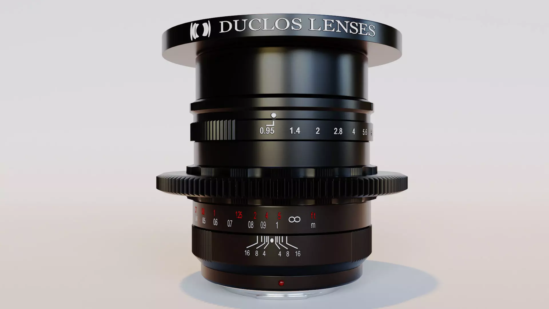 Camera lens 3D model