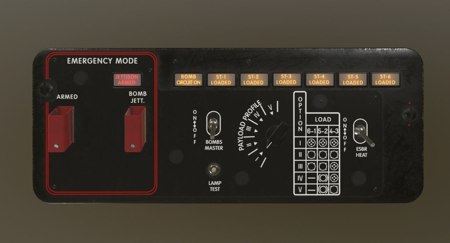 Mi-8MT Mi-17MT Additional Panels Board English Low-poly 3D model_1