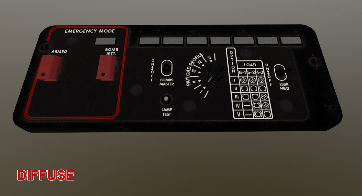 Mi-8MT Mi-17MT Additional Panels Board English Low-poly 3D model_15
