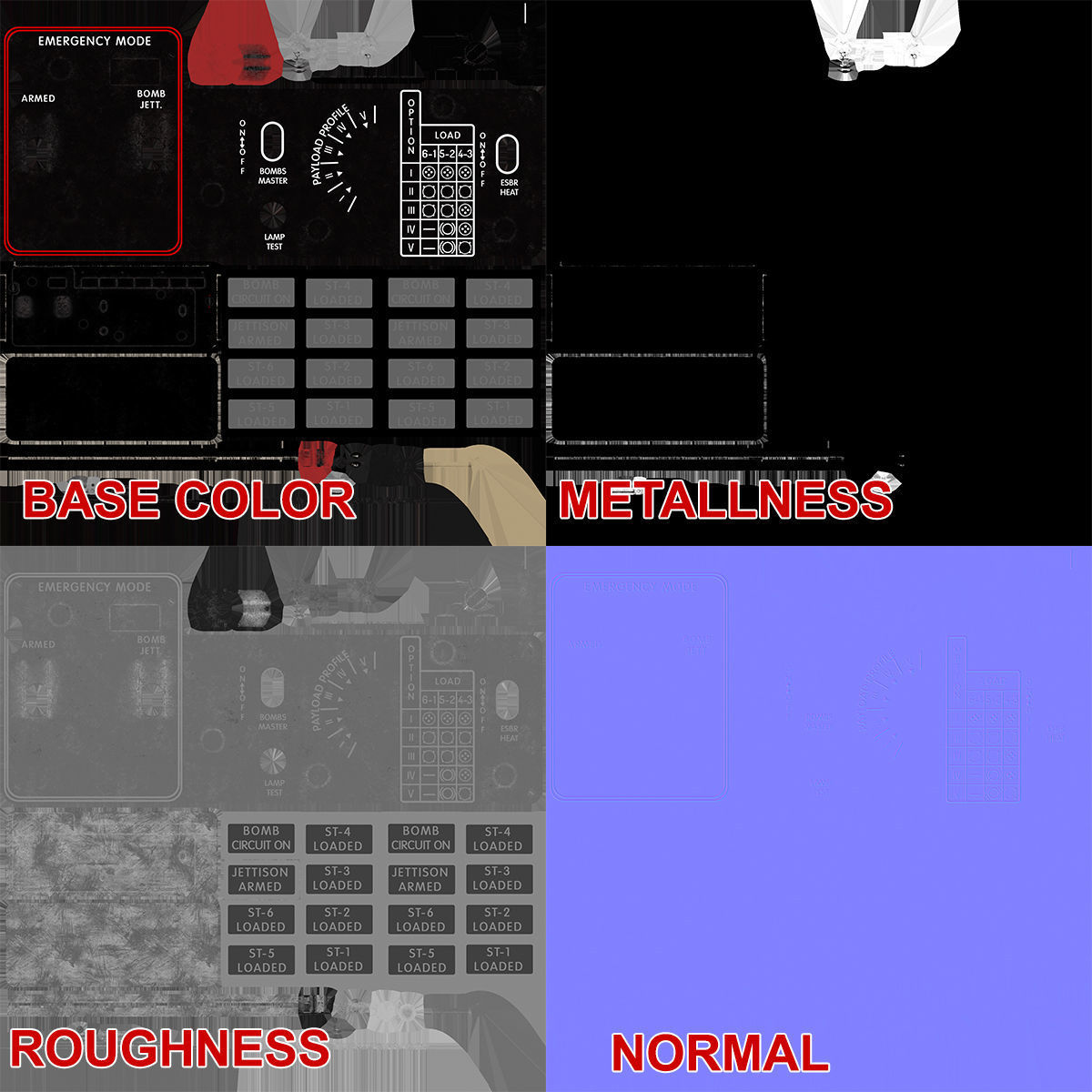 Mi-8MT Mi-17MT Additional Panels Board English Low-poly 3D model_25