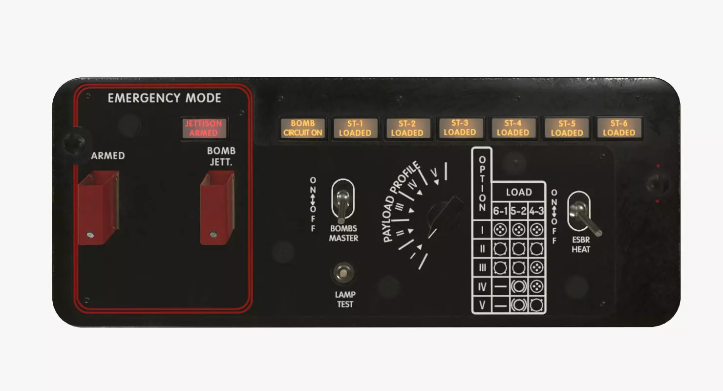 Mi-8MT Mi-17MT Additional Panels Board English Low-poly 3D model_0