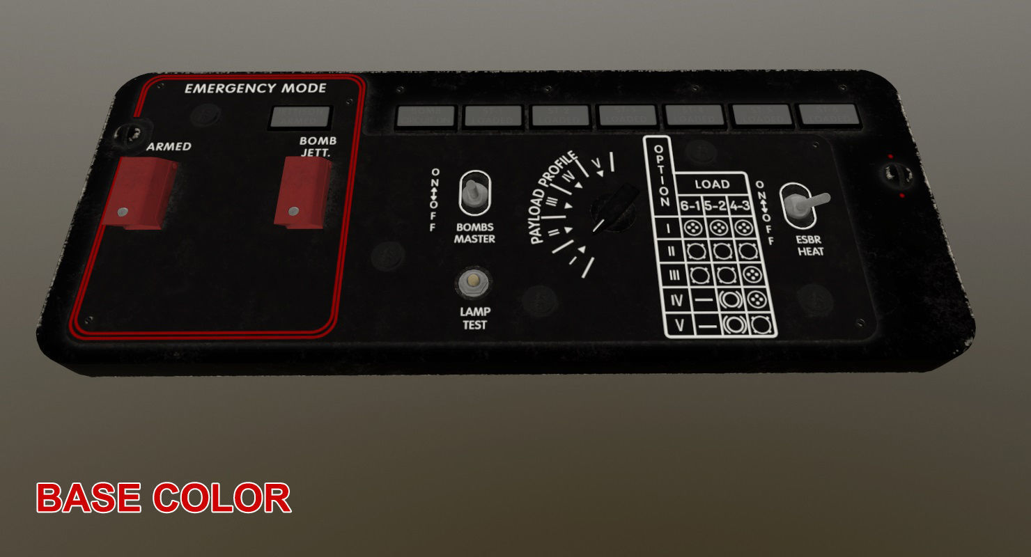 Mi-8MT Mi-17MT Additional Panels Board English Low-poly 3D model_18