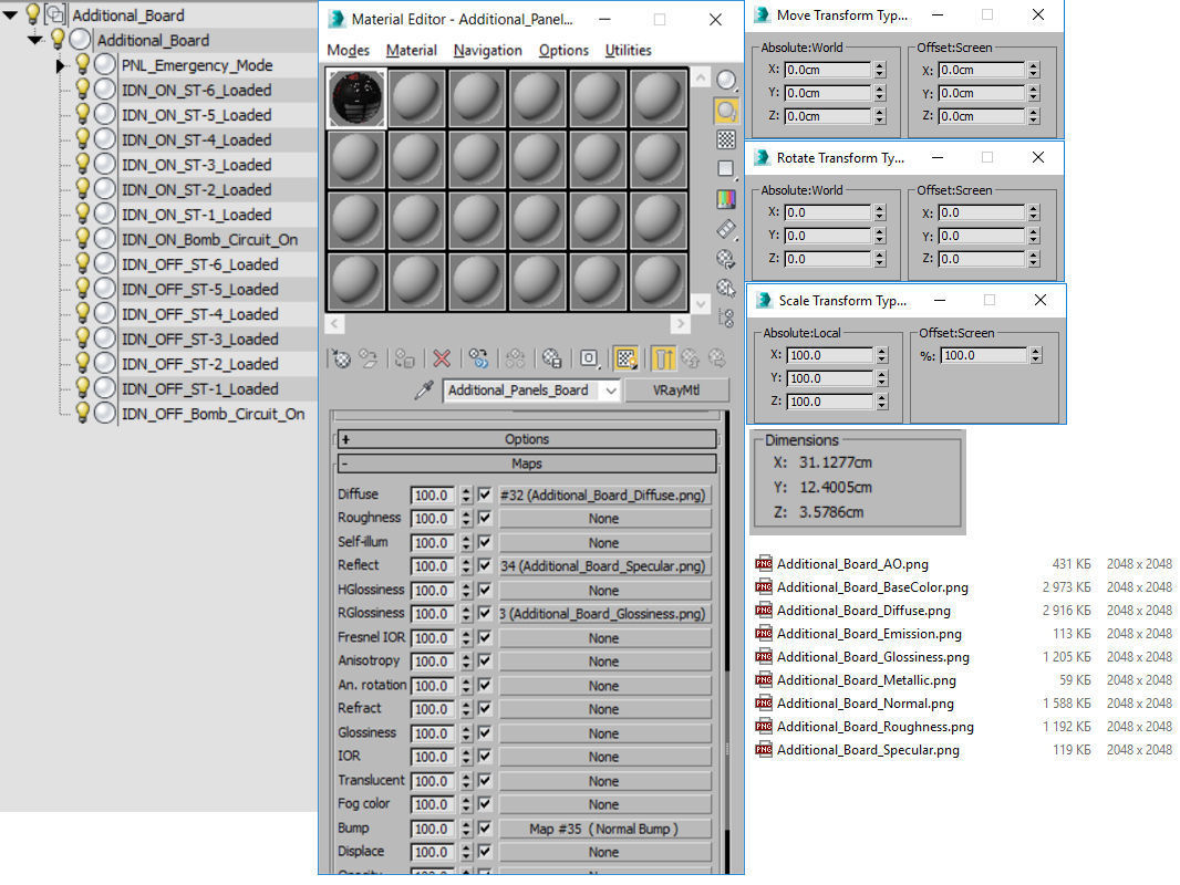 Mi-8MT Mi-17MT Additional Panels Board Russian Low-poly 3D model_29