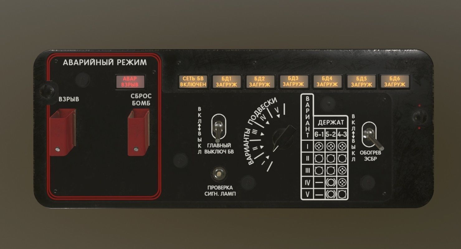 Mi-8MT Mi-17MT Additional Panels Board Russian Low-poly 3D model_1