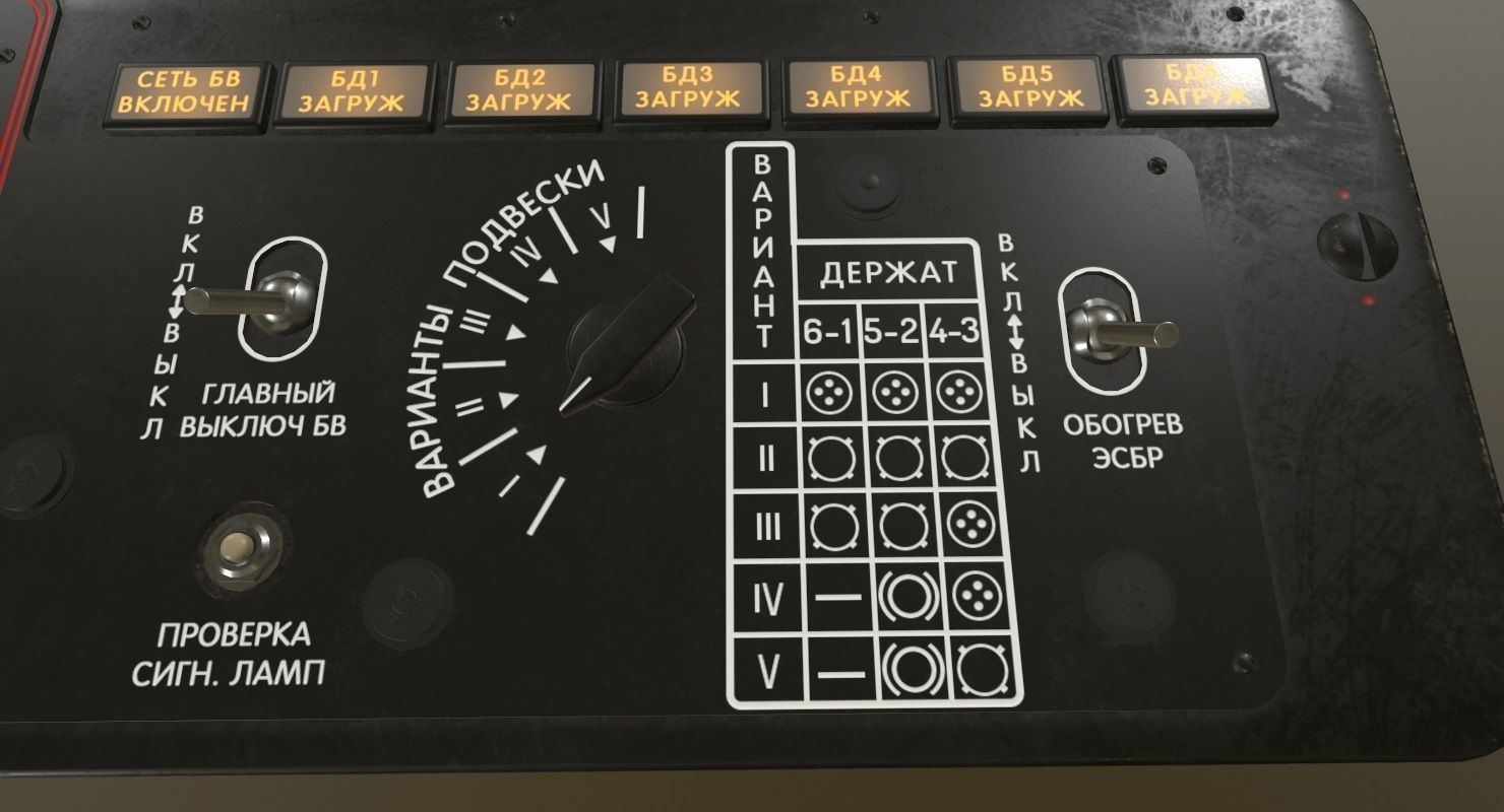 Mi-8MT Mi-17MT Additional Panels Board Russian Low-poly 3D model_3