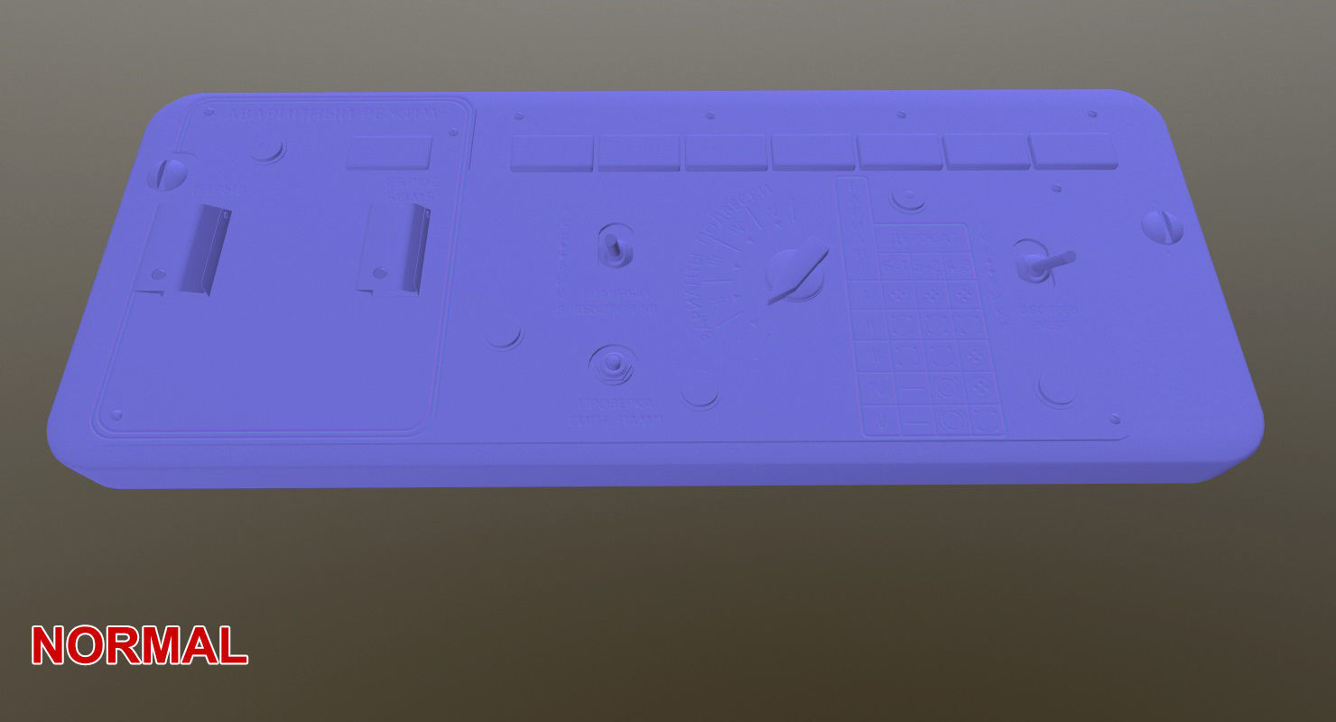 Mi-8MT Mi-17MT Additional Panels Board Russian Low-poly 3D model_23