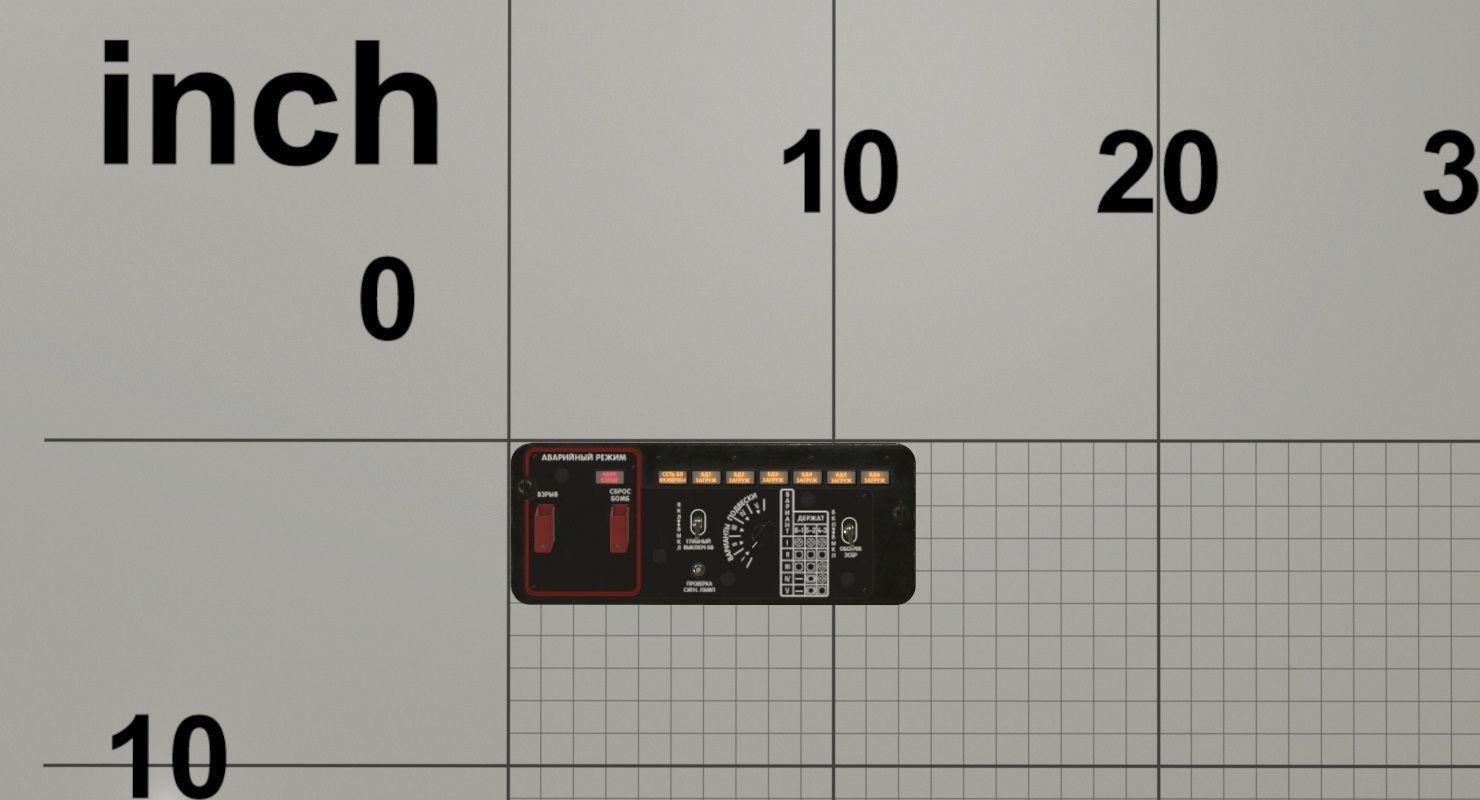 Mi-8MT Mi-17MT Additional Panels Board Russian Low-poly 3D model_9