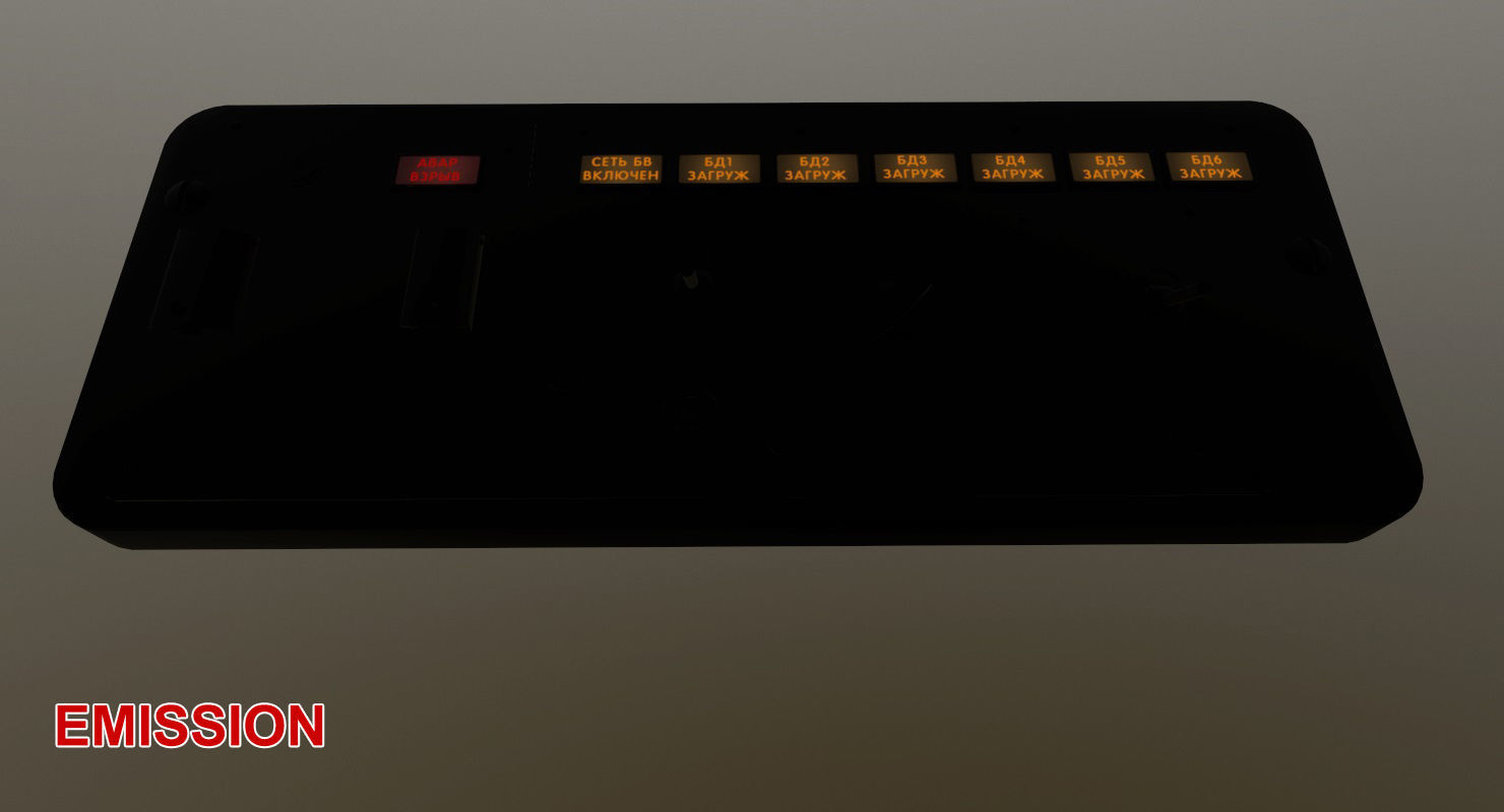 Mi-8MT Mi-17MT Additional Panels Board Russian Low-poly 3D model_22