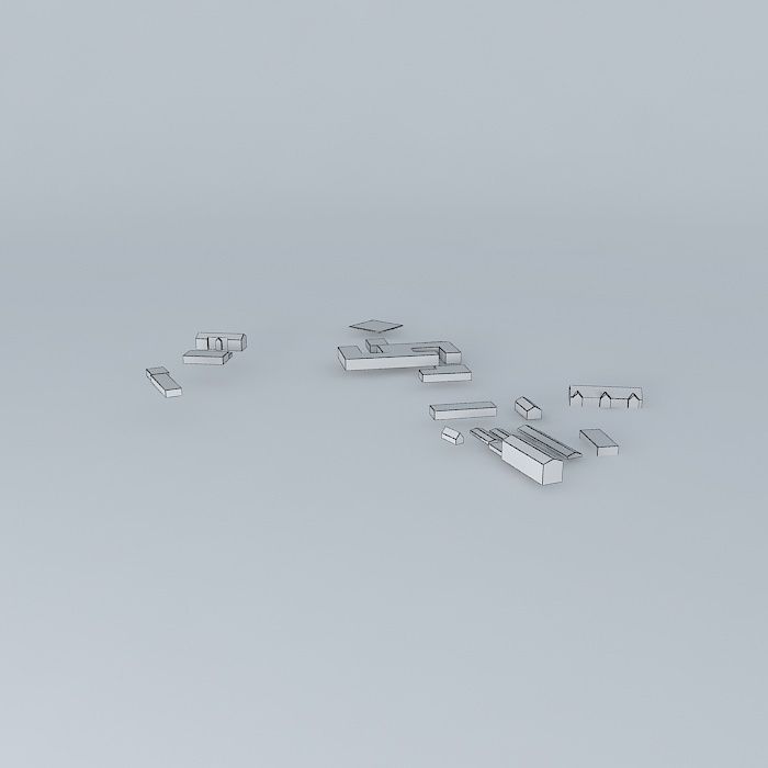 Dr. Dedichens asyl Free 3D model_4