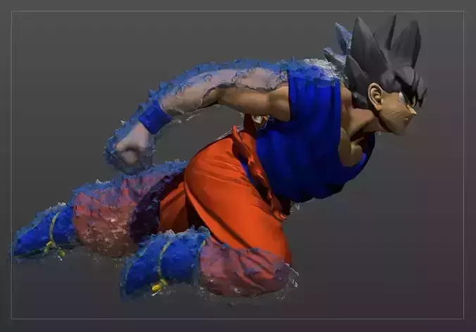 Goku VS Jiren Free 3D print model