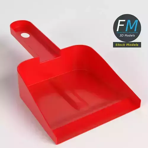 Dustpan plastic tray with handle