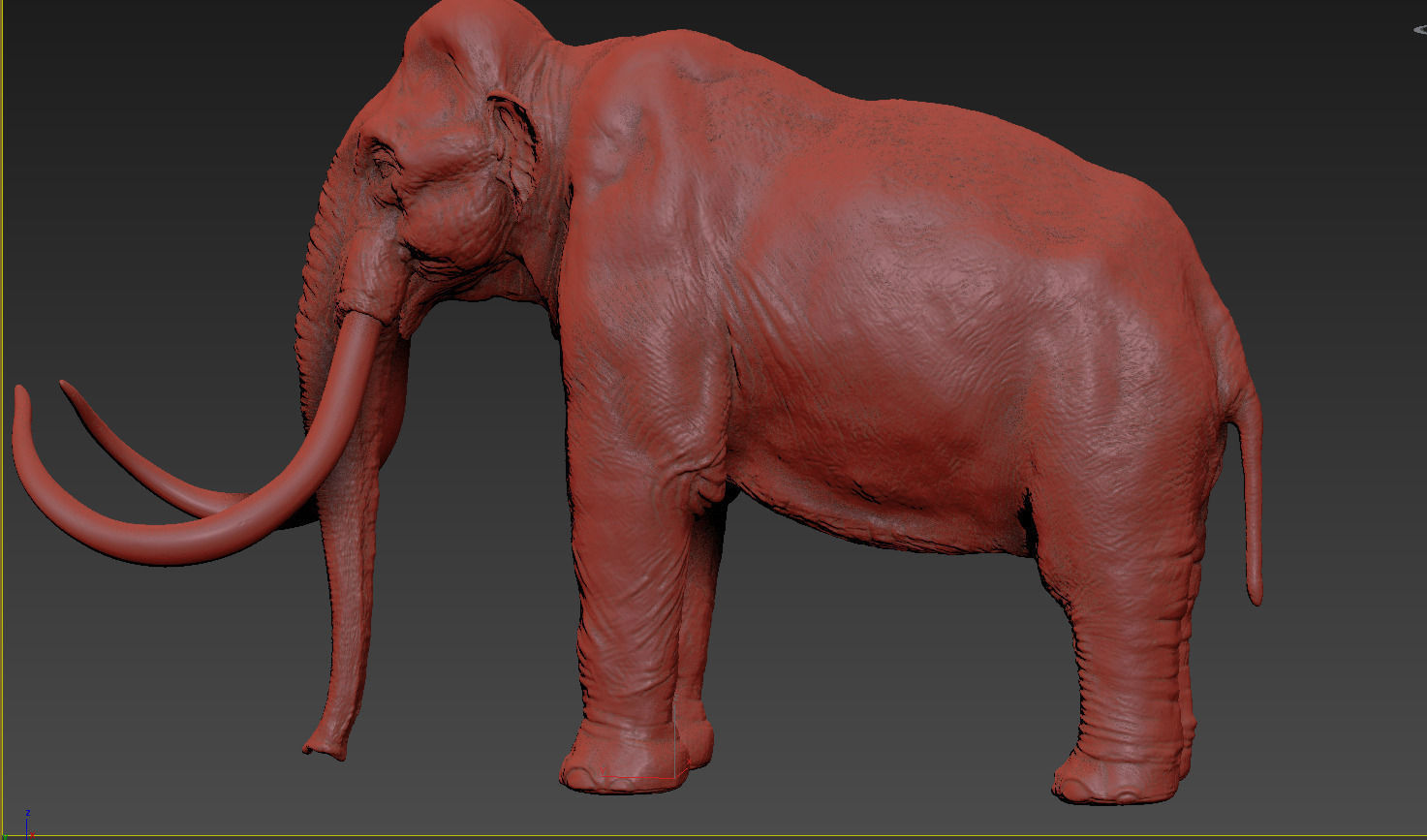 Mammoth woolly 3D model_6
