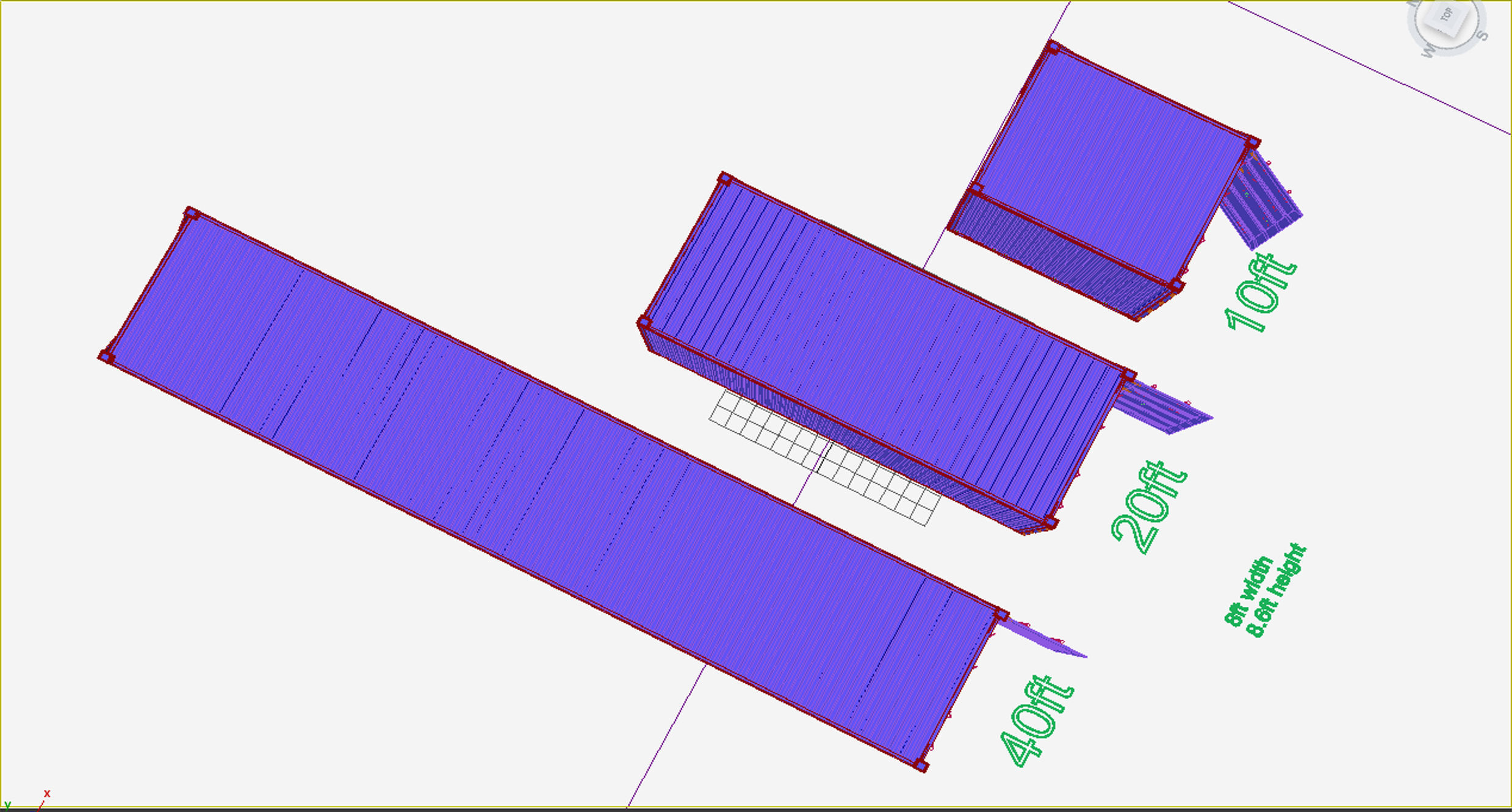 Shipping Containers 3D model_6
