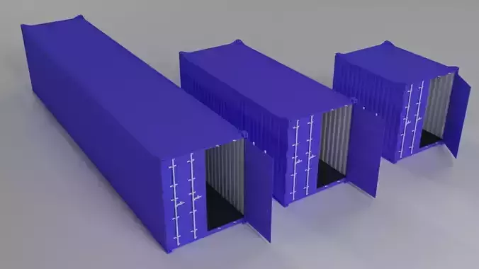 Shipping Containers 3D model