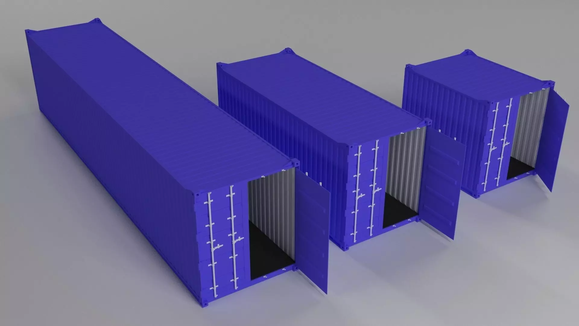 Shipping Containers 3D model_0