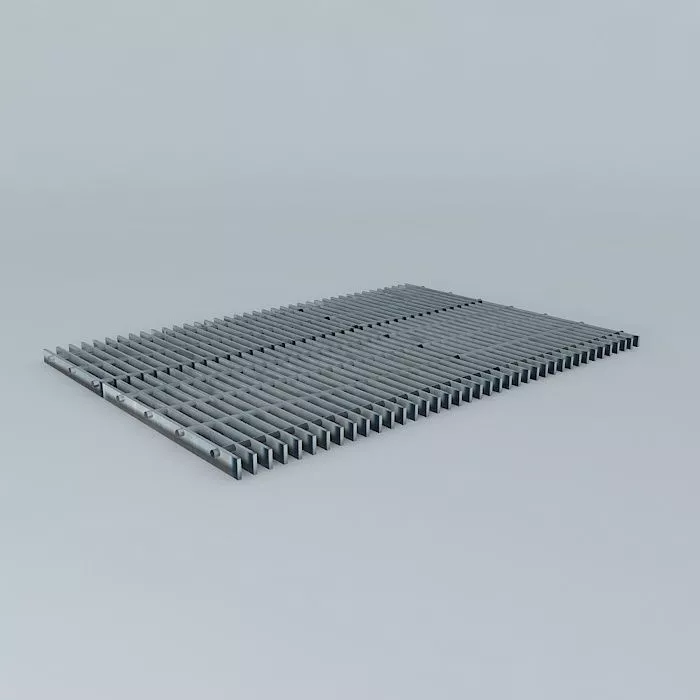 Grating metal floor Free 3D model