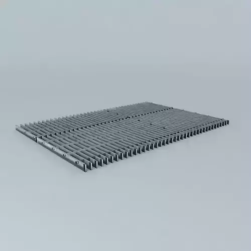 Grating metal floor