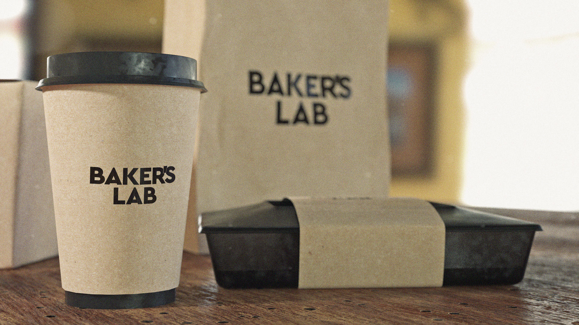 TAKEAWAY PACKAGE BRANDING SET by Mike Kobzar 3D model_2