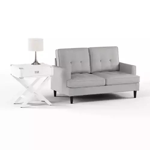 Furniture set Low-poly 3D model