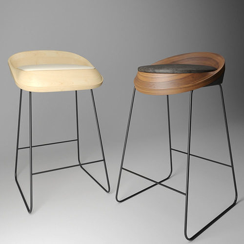 Bar chairs by Montly Free 3D model