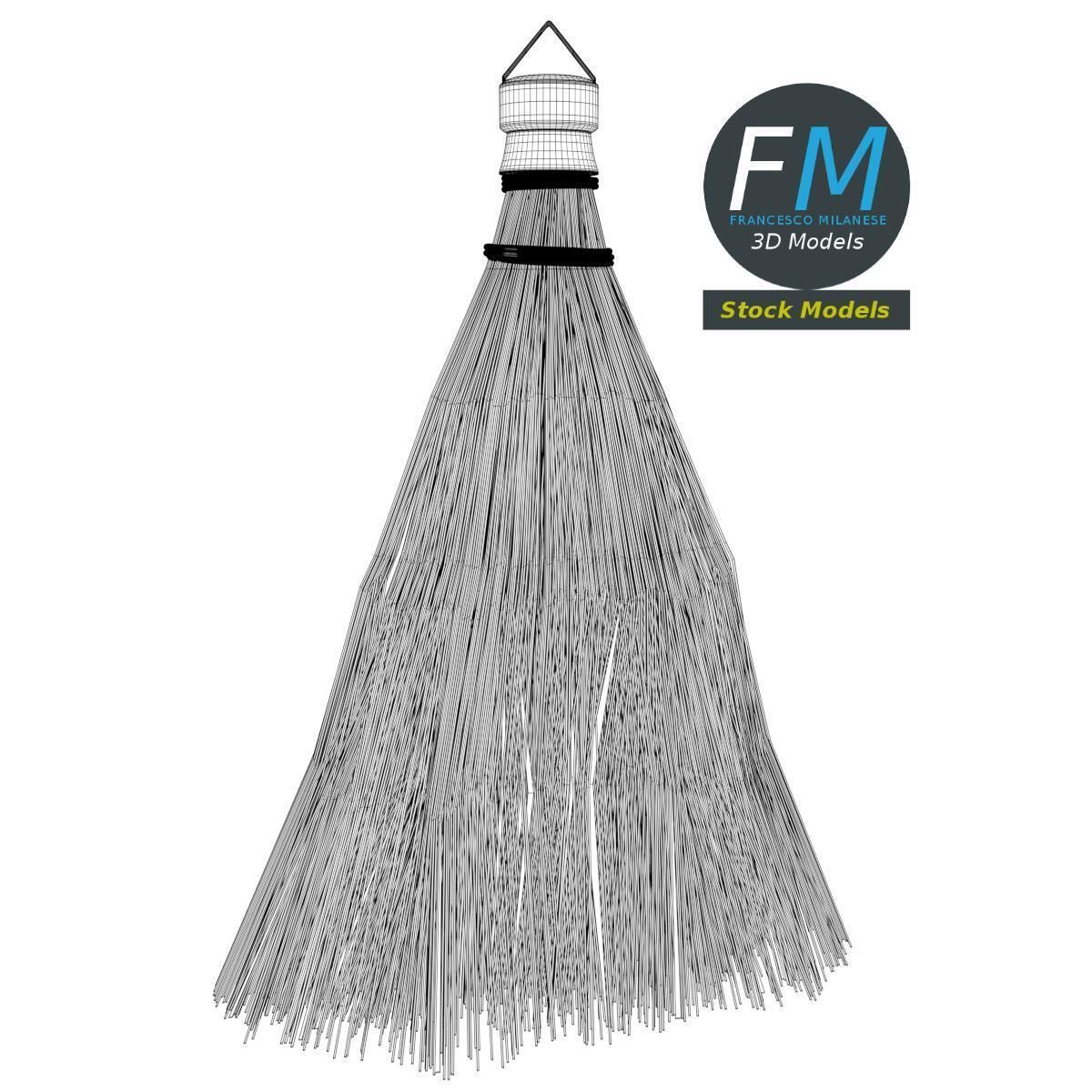 Whisk broom 3D model_7