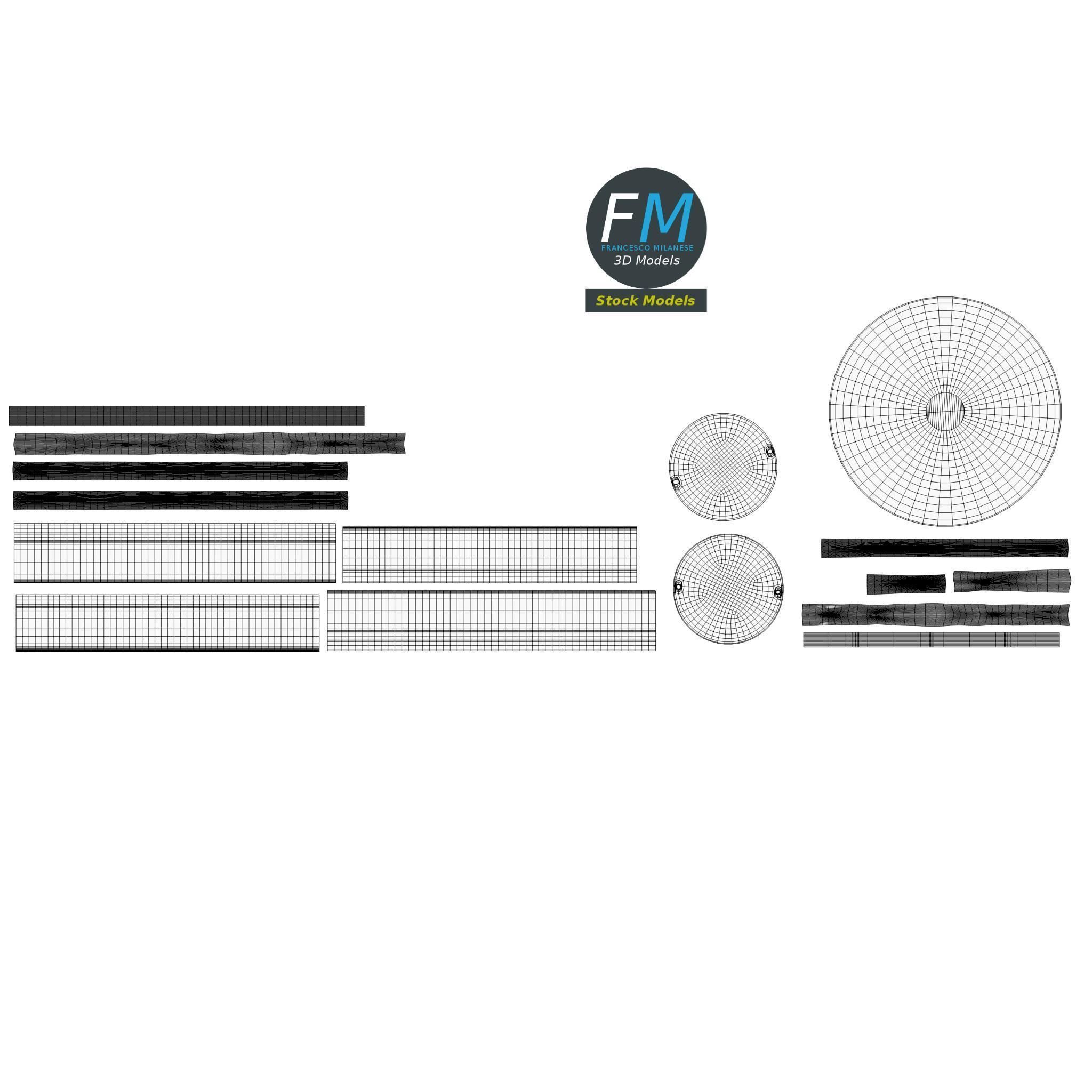 Whisk broom 3D model_12