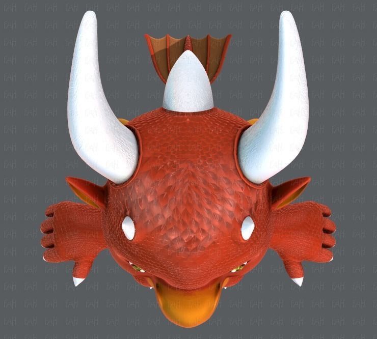 Dragon V01 Low-poly 3D model_37