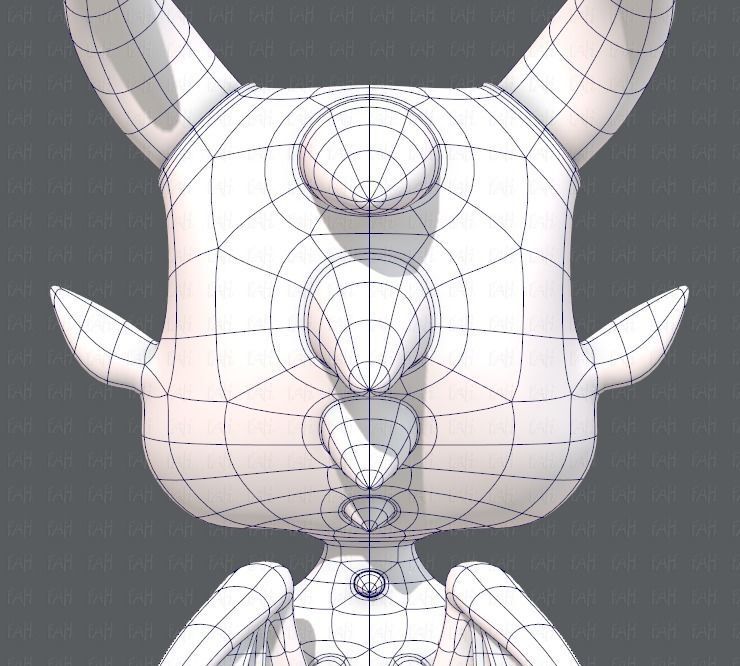 Dragon V01 Low-poly 3D model_29