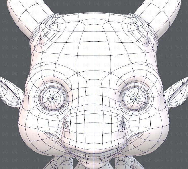 Dragon V01 Low-poly 3D model_42