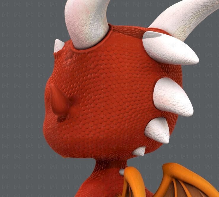 Dragon V01 Low-poly 3D model_22