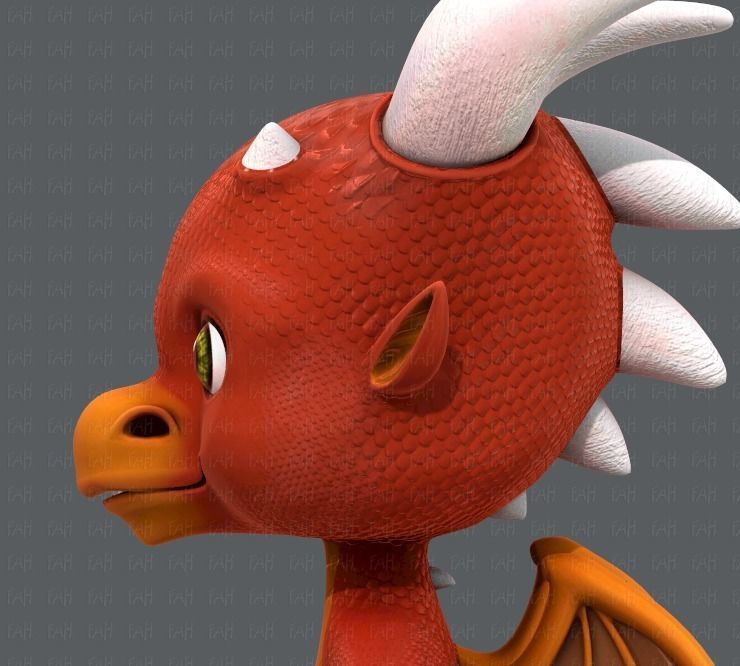 Dragon V01 Low-poly 3D model_23