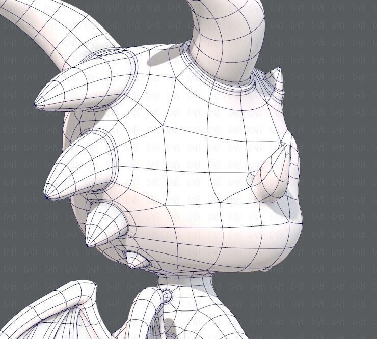 Dragon V01 Low-poly 3D model_28